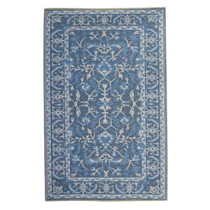 Fab Habitat 240x300cm  Blue Nain Recycled Plastic Outdoor Rug