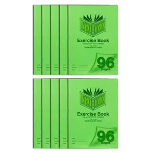 10x Spirax 70gsm 96 Page A4 14mm Dotted Third No.p109 Exercise Book/ Notebook