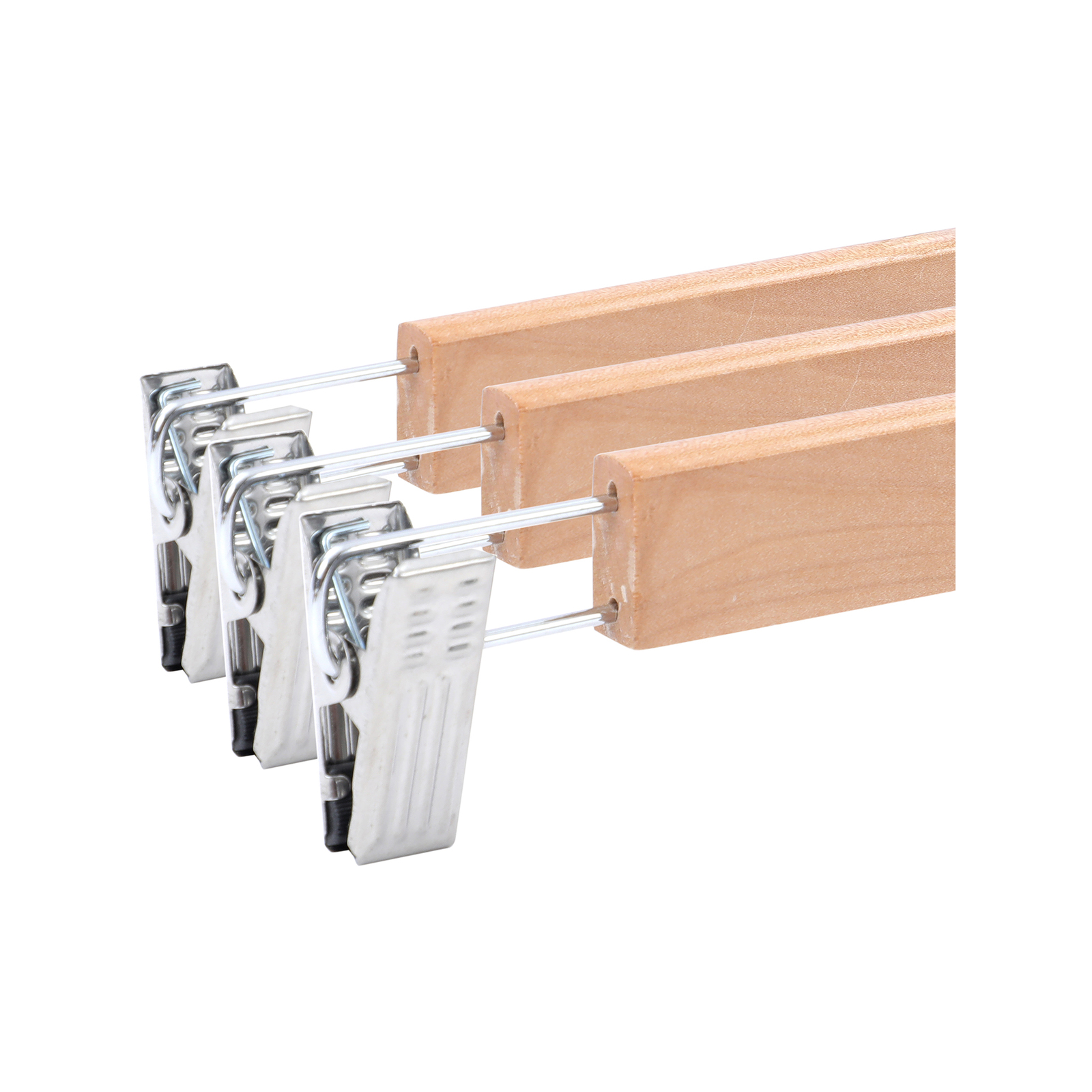 Practa Wooden Clip Clothes Hangers 3 Pack Bunnings Australia