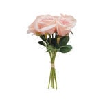 UN-REAL 30cm Pink Artificial Rose Flower Posy