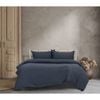 Ardor Boudoir Vintage Washed Size Single Bed Quilt Cover Set Navy