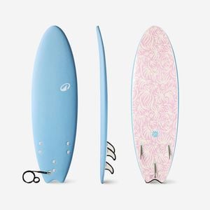 Decathlon | Foam Surfboard 6’ Swallow Tail 49l - Sky Blue - One Size