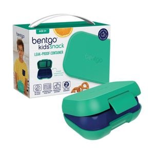Bentgo Snack Container Leakproof Kid Friendly 1.5 Cup Capacity Green Royal