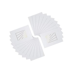 Nicola Spring 8" x 10" for 4" x 6" Picture Photo Mounts - White - Pack of 20