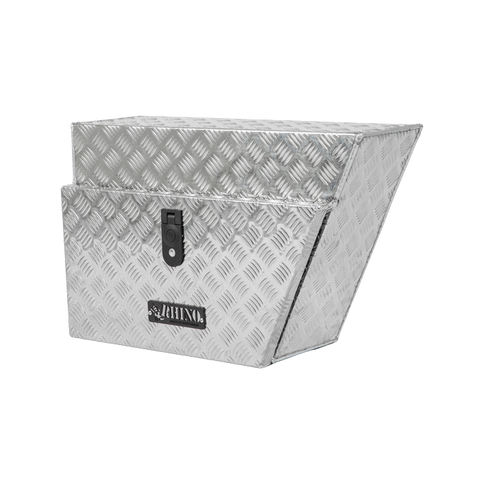 Rhino 700 x 430 x 250 Aluminium Checkerplate Right Hand Undertray Toolbox