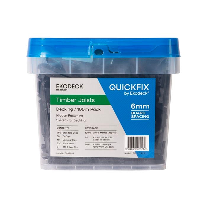 Quickfix For Ekodeck 6mm 100Lm Kit - Timber Joists
