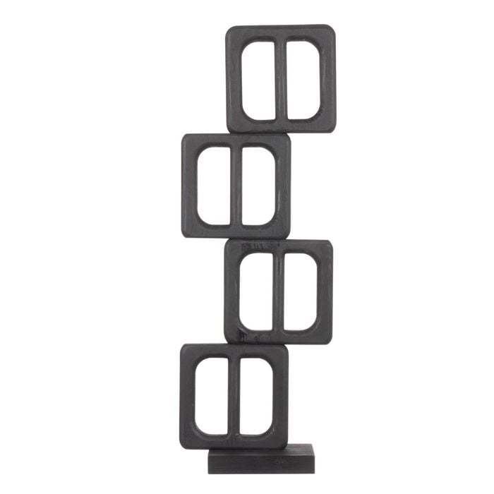 Amalfi Knox Wooden Sculpture Black 18x8x5cm