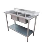 Modular Systems Modular System Double Sink Bench Centre - 1200mm W x 700mm D x 900mm H