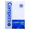 100 Sheets A5 20-Hole Loose-Leaf Replacement Paper (A5 20-Hole 7mm White Color)