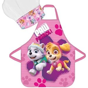 Paw Patrol Call Kids Pink Baking Apron And Chef's Hat