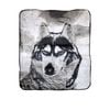 Bloomington 400gsm Soft 3D Animal Print Faux Mink Blanket Queen 200x240 cm Husky