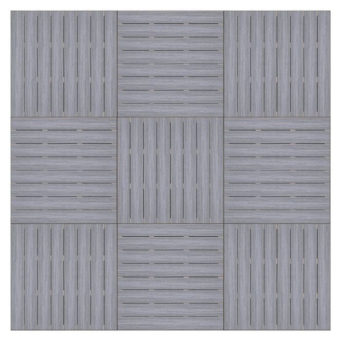 Good Times Decking 110-150 x 3432 x 3432mm Alpine Ash Ekodeck 9 Module Kit