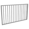 ProtectorAl 1201-1500 x 900mm Palladium Silver Aluminium Flat Top Garden Gate