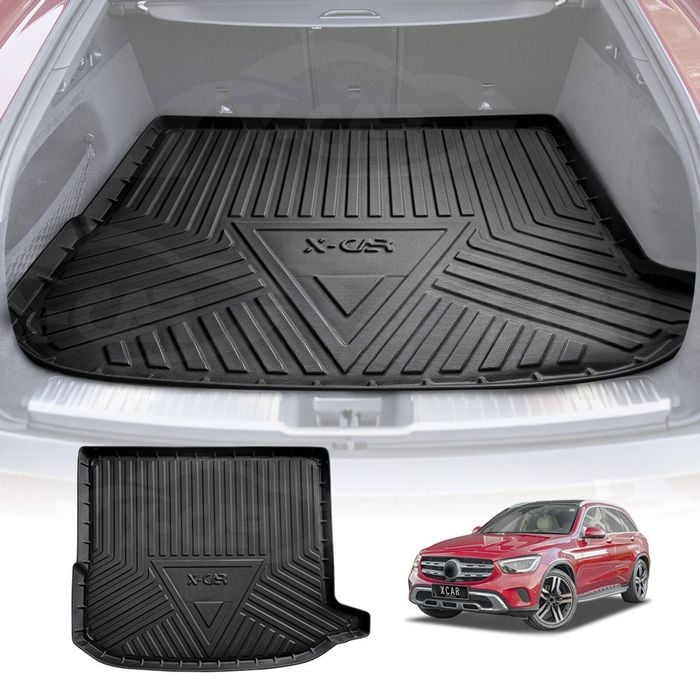 Heavy Duty Cargo Rubber Mat Boot Liner Luggage Tray Fit for Mercedes-Benz GLC Coupe 2016-2023