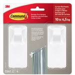 Command Curtain Rod Hooks White 17654-2ESF