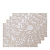 4PK J.Elliot Home Bindi 33x48cm Cotton Placemat - Grey Beige
