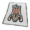 Anycozy Yellow Tiger Pattern Throw Blanket Sofa Cover Camping Mat