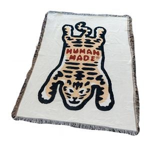 Anycozy Yellow Tiger Pattern Throw Blanket Sofa Cover Camping Mat
