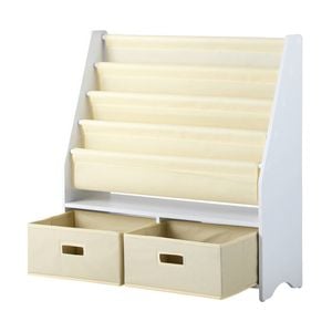 Oikiture Kids Bookshelf Bookcase Children Toys Storage Shelf Rack