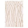 Loopsie-180cm X 120cm-etasha Ivory And Gold Lined Washable Rug