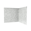 TerraForm Edging 290mmH x 610mmW  2.5mm Gauge Galvanised Steel Inside Corner 