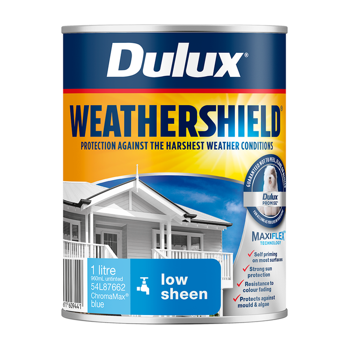 Dulux 1L Blue Low Sheen Weathershield Exterior Paint