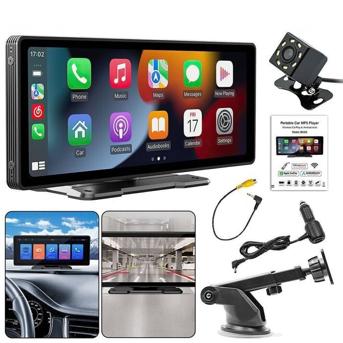 Provecta 10.26" Wireless Car Stereo With Apple Carplay Android Auto & Reverse Camera