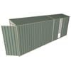 Build-a-Shed 0.8 x 5.2 x 2m Single Hinged Skillion Shed with Single Sliding Side Door - Green