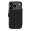EFM Venice Leather Wallet Phone Case For iPhone 17 Pro 6.3in Black