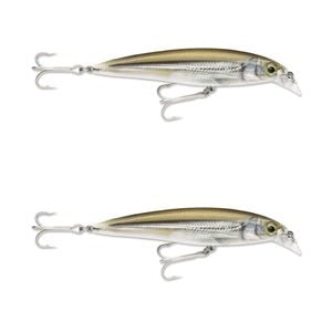 2x Rapala 14cm Saltwater X Rap Jerkbait Fishing Lures - Mangrove Minnow