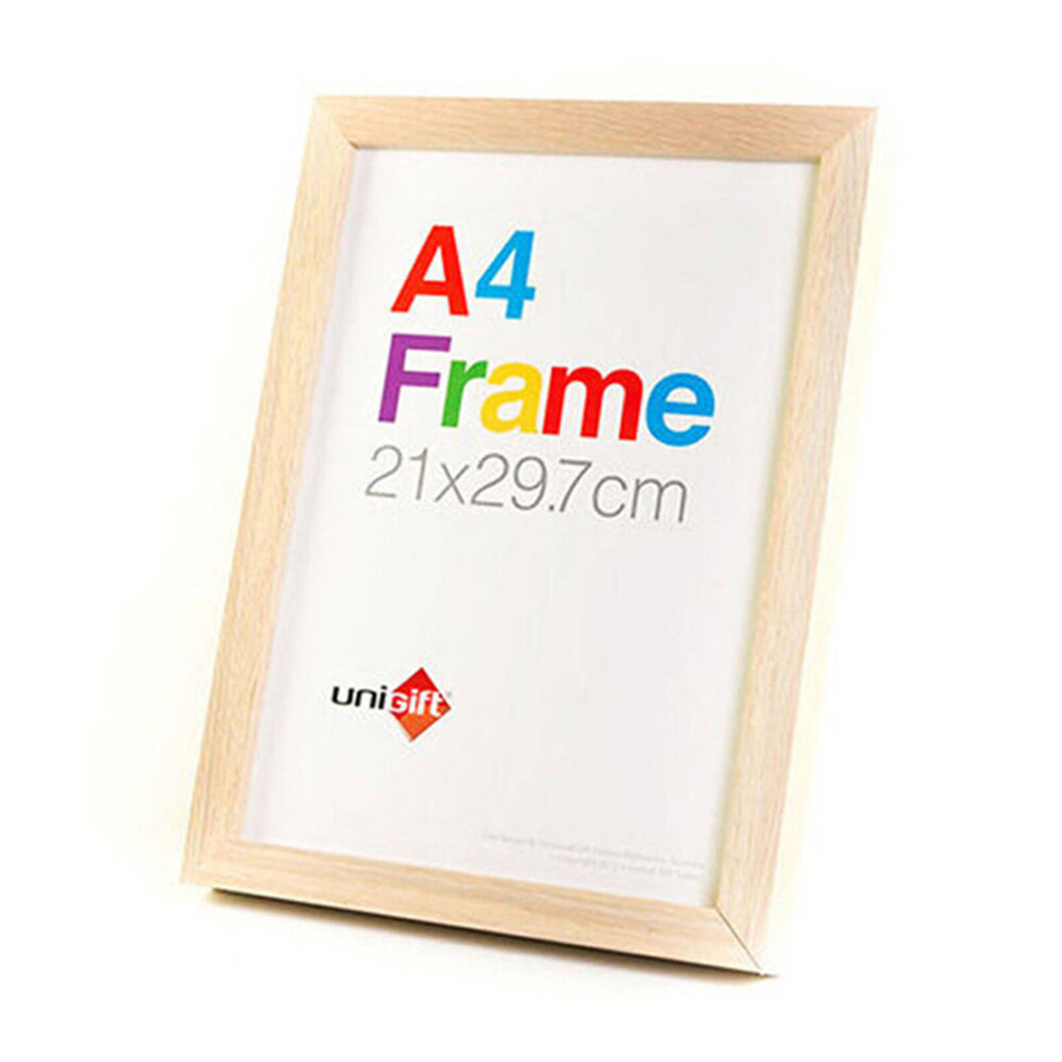 Unigift Wooden/Glass Poster Picture Photo Frame 21x29.7cm Natural ...