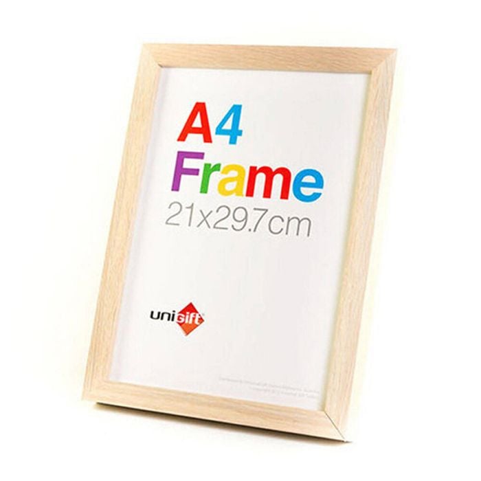 Unigift Wooden/Glass Poster Picture Photo Frame 21x29.7cm Natural