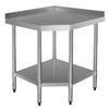 Vogue Stainless Steel Corner Table
