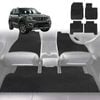 6D Diamond Car Floor Mats for Mahindra Scorpio (Z101)2022-Current-Full Set-Black-Outback GT