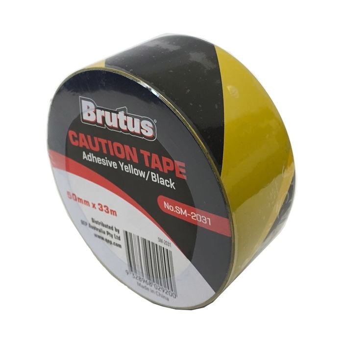 Brutus 50mm x 33m Yellow And Black Caution Tape