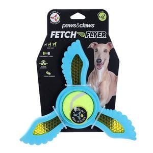 Paws & Claws Fetch Flyer Foam Dart Dog/Pet Toy Blue 21.9x19.5x6cm