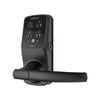 Lockly Black Matte Secure Plus Smart Lock Latch with Smart Keypad Bluetooth and 3D Fingerprint