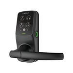 Lockly Black Matte Secure Plus Smart Lock Latch with Smart Keypad Bluetooth and 3D Fingerprint
