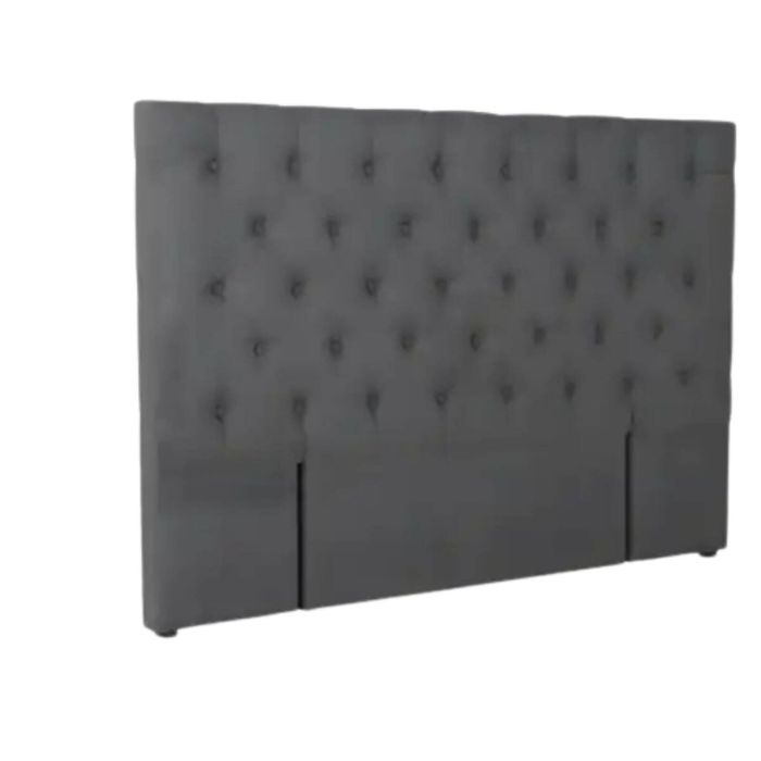 Rakel Fabric Headboard Grey - Queen