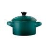 Le Connoisseur Stoneware Mini Casserole With Lid 160ml Teal 9x5cm Baccarat
