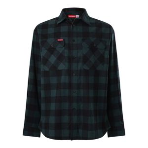 Hard Yakka Green Long Sleeve Checked Flannel - Size 2XL