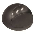 Brilliant 2W Black Waymaker Round Garden LED Step Light