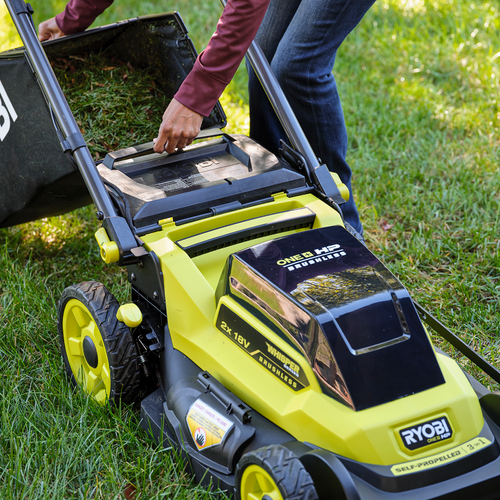 Ryobi 2x18V ONE HP Brushless 51cm 20 Self Propelled Lawn Mower Tool Only Bunnings Australia