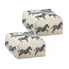 SOGA 2 Pack 48cm Pouffe Cushions Polyester with EPP Filling