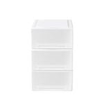STACKED 3 Pcs 17L Multi Purpose Storage Bin Box with Drawer