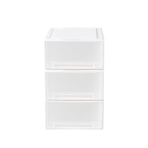 STACKED 3PCS 17L Multi Purpose Storage Drawer Set