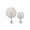 Elegant Collections Set of 2 Gold Round Flower Stem Décor