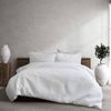 Ardor Budoir Leonardo Embossed Quilt Cover Set White Queen
