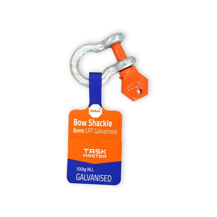 Taskmaster D-Shac 6mm Galvanised Bow Shackle