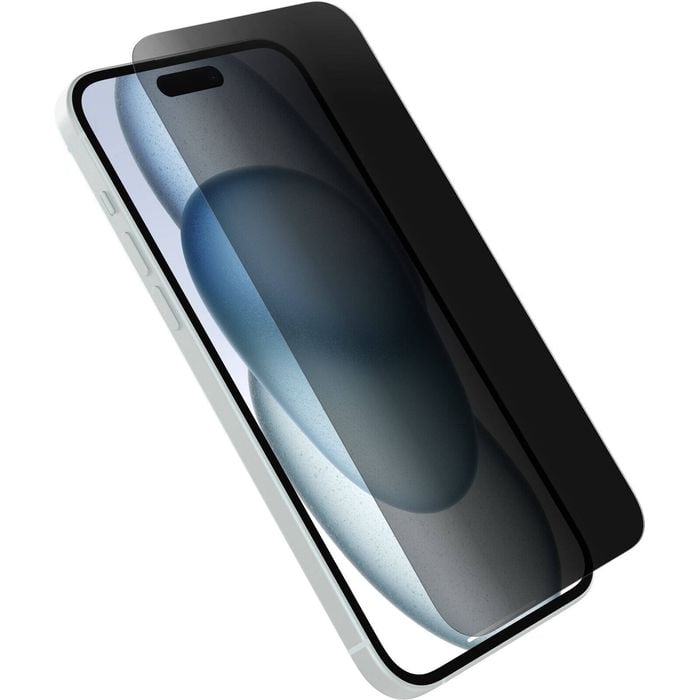 OtterBox Premium Pro Glass Antimicribial Privacy Apple iPhone 15 Plus (6.7") Screen Protector Clear - (77-94007), DROP+ 6ft Prot